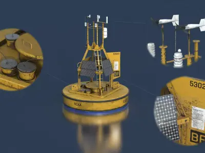 Realistic Buoy bucket 3D model