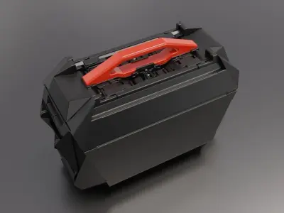 Sci-Fi Storage Crate High-poly 3D model