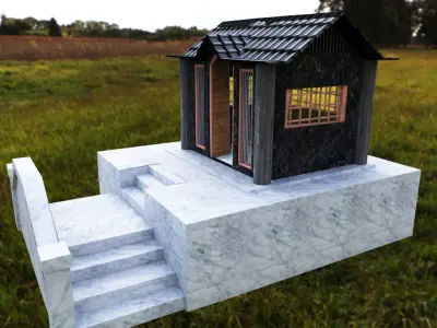 Old House Low-poly 3D model