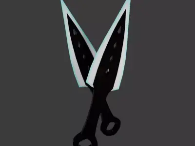 modern dagger - low poly Low-poly 3D model