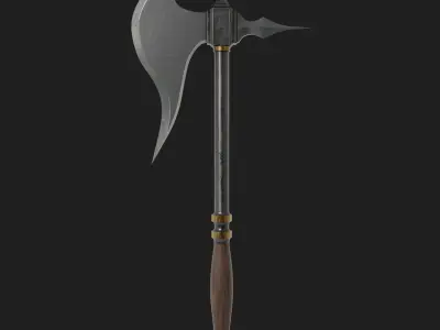 Game ready medieval axes collection 3D Model Pack