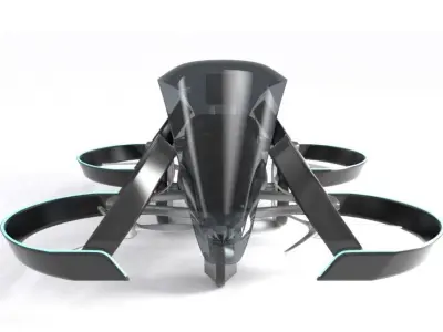 SkyDrive Toyota drone taxi concept 3d model Vray 3D model