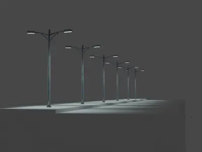 street light  Free low-poly 3D model