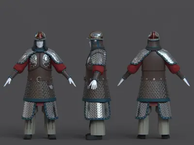 07-Ancient Chinese Armor-Sui Dynasty 3D model