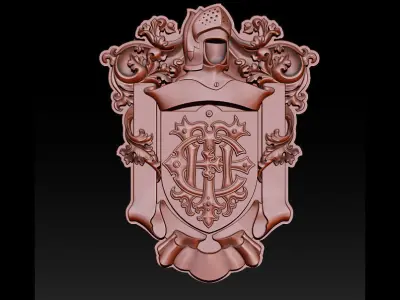 Classical Nameplate frame 3D print model