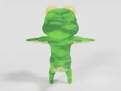 Lizard Creature Low-poly 3D model