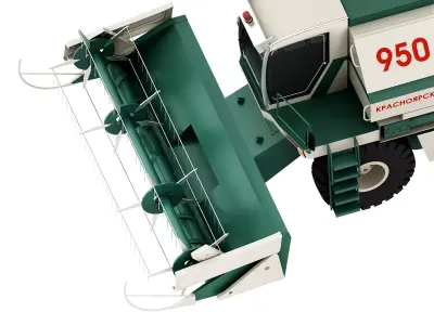  Harvester Low-poly 3D model