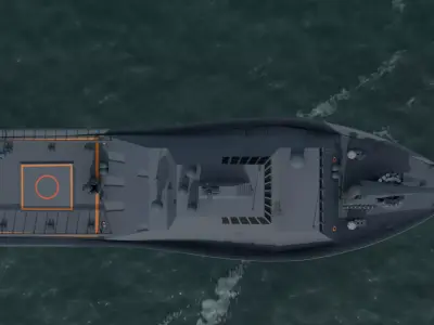 Stealth Warship  Patrol Boat  Military Vessel FBX OBJ BLEND Low-poly 3D model