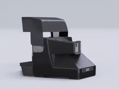 Polaroid camera model in Blender 3D model