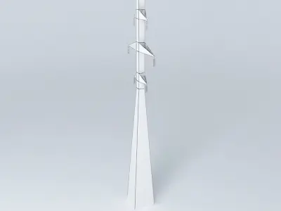 Transmission line tower 21 Strautu  Dzelzavas street Riga Latvia Free 3D model