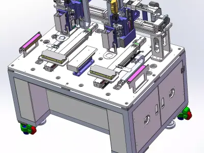 Dual-station Hot Melt Equipment  3D model