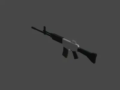 K2 Assault Rifle - Creative Low-Poly 3D Model Free low-poly 3D model