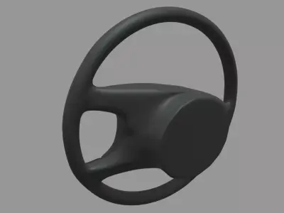 Steering Wheel Car 08 Low-poly 3D model