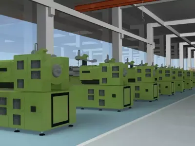 factory workshop 3D model