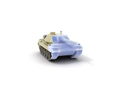 Desert Camouflage Tank model pack Low-poly 3D model by vfxcgartist