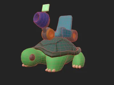 GunBound Turtle 3D model
