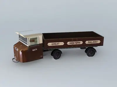 Eco Rail Scammell No 3 Dummy Old Steam Days Free 3D model