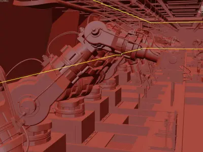 Hydra Mp Robotic Arm Manipulator 3D model