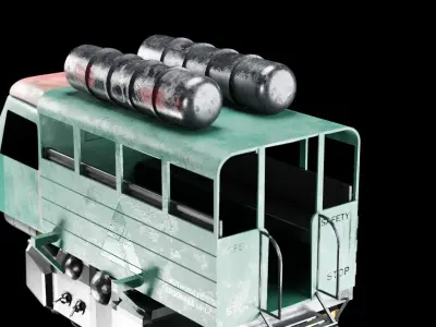 Sci-fi  Spaceships Game Asset Transport Vehicles 3D Model Low-poly 3D model