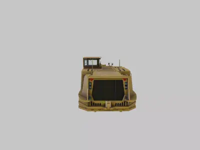 Underground Mining Loader Low-poly 3D model