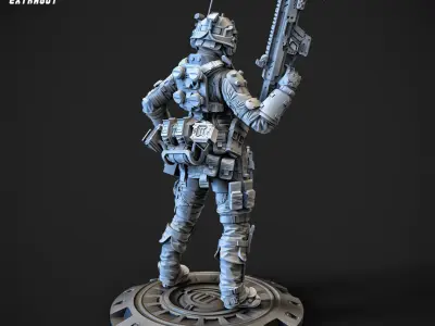 Throbbing Blade Female Pilot 100mm and 32mm 3D print model