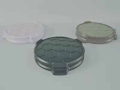 Sci Fi Pedestal 3D Printable Base  3D print model