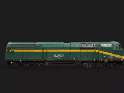 General Electric NJ2 green Qinghai-Tibet Railway Low-poly 3D model