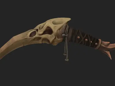 Crow Dagger Low-poly 3D model purchase