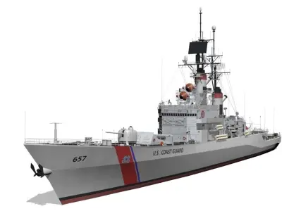 Coast Guard Low-poly 3D model