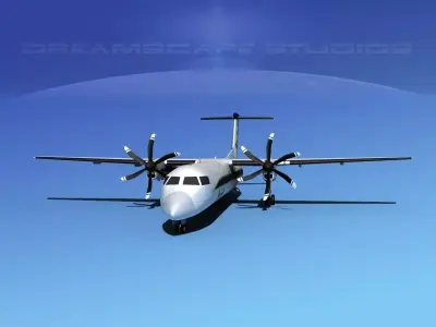 Dehaviland DHC-8 400 Air South 3D model