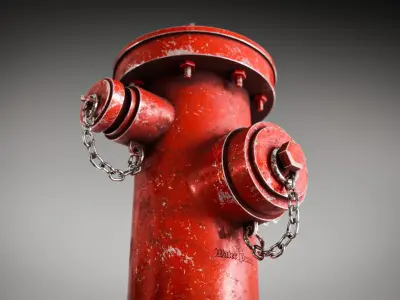 Realistic Fire Hydrant  3D model