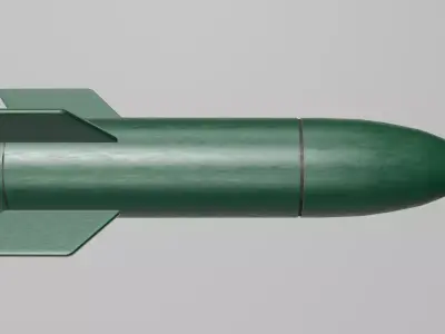 Nuclearbomb Low-poly 3D model