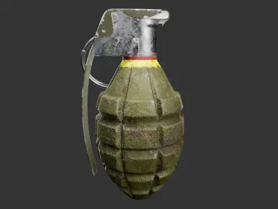 Mk2 Frag Grenade 3D model