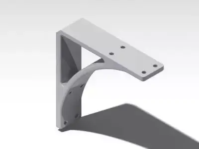 bracket metal Free 3D model by zakaria-12