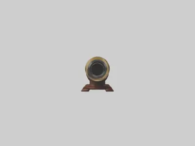Medievalspyglassmod 1 Low-poly 3D model
