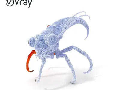 Alien Insect Creature Model Pack Low-poly 3D model purchase