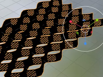 geocell model 3D model