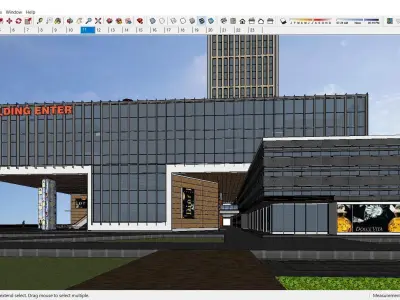 Sketchup Commercial Complex N4 3D model