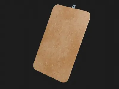 Clipboard and Pencil 4K Low-poly 3D model
