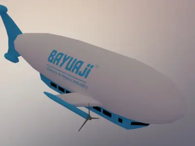 Electric Propeler Airship 3D model