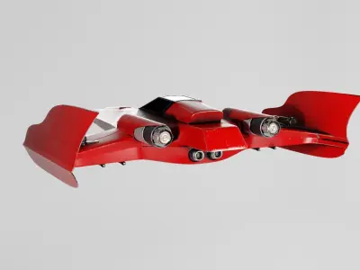 Star Fighter Pack Low-poly 3D model
