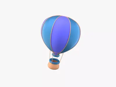 air balloon 3D model by slabdsgn