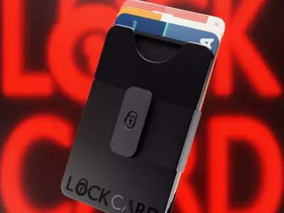 LockCard Wallet 3D Free 3D model