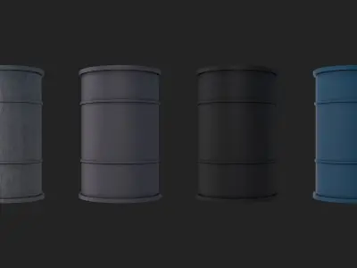 Pack Barrel Low-poly 3D model