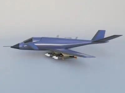Generic military jet Free 3D model