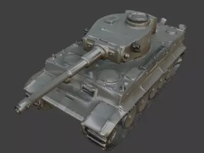 WWII Heavy Tank  Low-poly 3D model