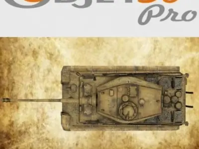 German Tank low-poly Low-poly 3D model