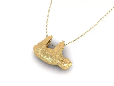 Sloth Bear Pendant P 063 3D print model