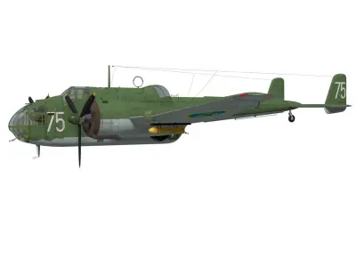 HandleyPage Hampden 3D model purchase
