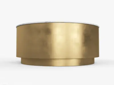 Metal Drum Coffee Table by West Elm 3D model